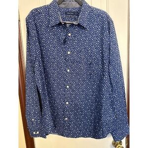 Nautica Classic Fit Stretch Button Down‎ Shirt Floral Print XL